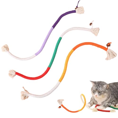 3 Stück Katzenminze Stick Katzenbeißseil Katzenspielzeug Selbstbeschäftigung Katzenminze Spielzeug Kausticks für Katzen Interaktives Kauspielzeug Katze für Katzen Zahnpflege und Gegen Mundgeruch von Onperpoe