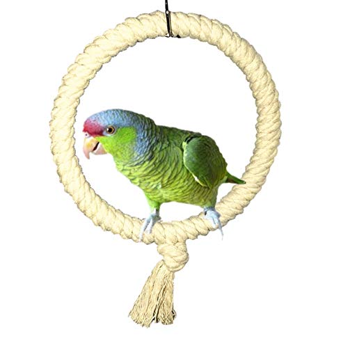 1 Stück Papageiseil Swing Stehender Bar Pet Bird Chewing Klettern Ring Spielzeug Für Käfig von Onsinic