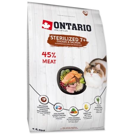 Ontario Sterilized 7+ Chicken & Lachs 2 kg von Ontario