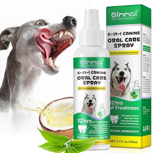 Hunde Mundpflege Mundwasser, Dental Formula Wasserzusatz Für Hunde, Hundezahnreinigung, Unterstützung Der Mundhygiene, Bekämpft Zahnstein, Saubere Zähne, Frischer Atem (Spray 150ml) von Onznoz