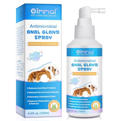 Onznoz Analdrüsen-Spray Für Hunde 120 Ml, Antimikrobielles, Lindert Analdrüsenreizungen, Stoppt Juckreiz, Beseitigt Geruch, Beugt Infektionen Vor, Für Hunde Aller Altersgruppen Und Rassen von Onznoz