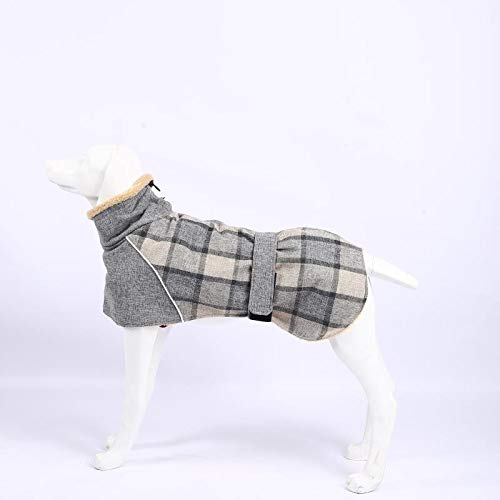 Extra Warmer Hundemantel Verstellbare Hundejacke Hund Wintermantel mit Schnalle Fleece Rollkragen Hundejacke für Kaltes Wetter Weicher Wintermantel für Kleine Mittlere Extra Große Hunde L A-Style von Opaeroo