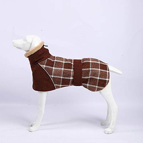 Extra Warmer Hundemantel Verstellbare Hundejacke Hund Wintermantel mit Schnalle Fleece Rollkragen Hundejacke für Kaltes Wetter Weicher Wintermantel für Kleine Mittlere Extra Große Hunde L B-Style von Opaeroo