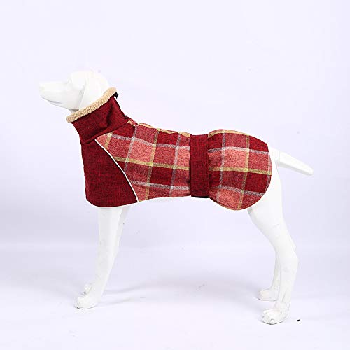 Extra Warmer Hundemantel Verstellbare Hundejacke Hund Wintermantel mit Schnalle Fleece Rollkragen Hundejacke für Kaltes Wetter Weicher Wintermantel für Kleine Mittlere Extra Große Hunde M D-Style von Opaeroo