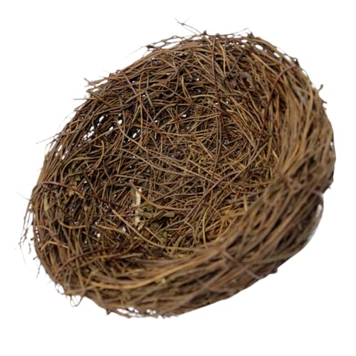 Operitacx 6 Stück Ostern-Vogelnest-Dekoration Künstliches Rattan-Vogelnest Künstliches Nest-Ornament Für Ostern Weihnachten Party Garten Landschaft Außendurchmesser 12 cm von Operitacx