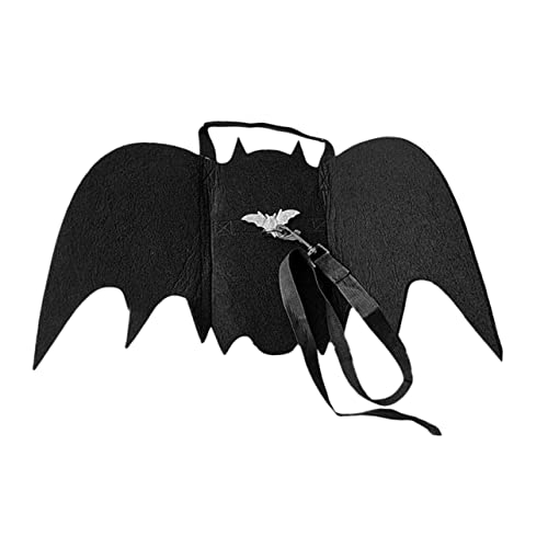 Operitacx 1stk Fledermaus Verkleidet Hund Halloween-flügel Halloween-Katzen-Fledermaus-kostüm Haustier-Fledermaus-kostüme Vampir Cospaly Katze Halloween-flügel Welpen Zubehör Gefühlt Cosplay von Operitacx