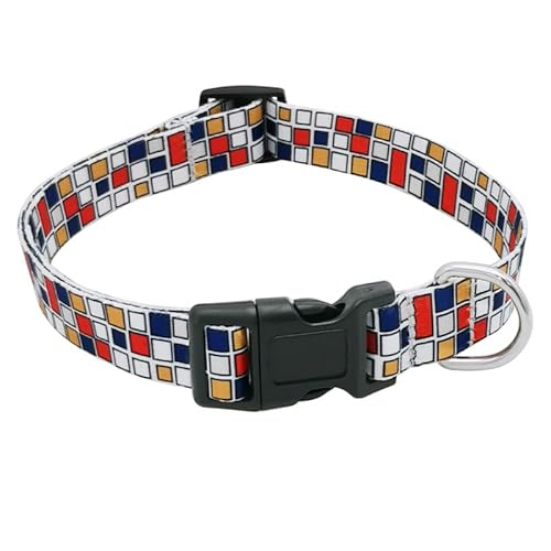 OpetMart Weiches atmungsaktives Nylon-Haustierhalsband, verstellbares Hundehalsband für kleine, mittelgroße und große Hunde, Größe XS von OpetMart