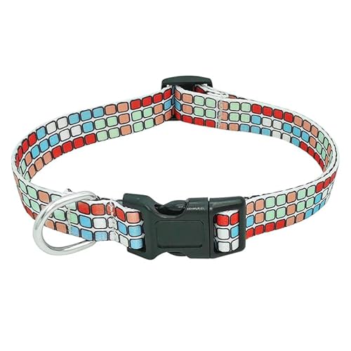 Opetmart Hundehalsband, Kunststoffschnalle, Outdoor-Reisen, verstellbares Hundehalsband (L (Halsumfang 40,6–61 cm, Breite 2,5 cm) von OpetMart