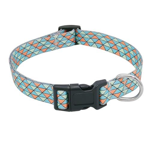 Opetmart Hundehalsband, bedruckt, verstellbar, weich, mit Schnellverschluss-Schnalle für kleine, mittelgroße und große Hunde (Halsumfang 35,6–50,8 cm, Breite 2,5 cm) von OpetMart