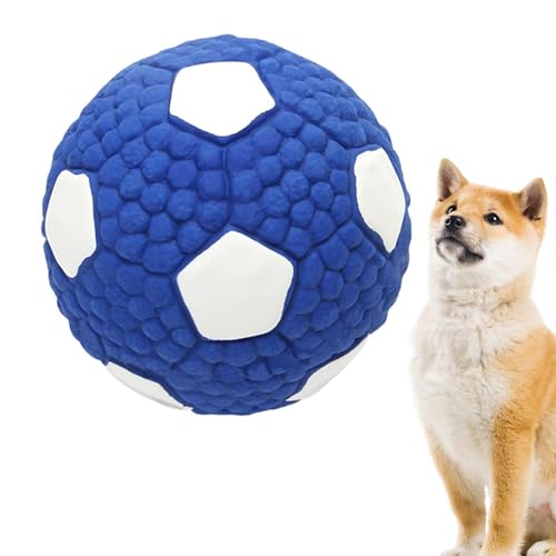 Hundespielzeug, Beißball, Quietschender Beißball für Hunde, lustiges Hundespielzeug zur Zahnreinigung von Welpen, interaktiver Sportball für Welpen, Dress-Zubehör von Opilroyn