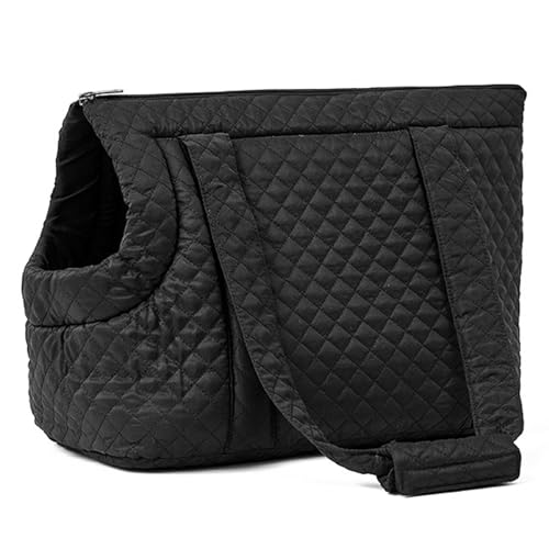 Kleine Hundehandtasche, tragbare Welpentragetasche, modische Hundegeldbörse, Schultergurt, Hundetragetasche, atmungsaktive Hundegeldbörse, luxuriöse Haustier-Hndbag, Haustier-Reisetasche, gesteppte von Opilroyn