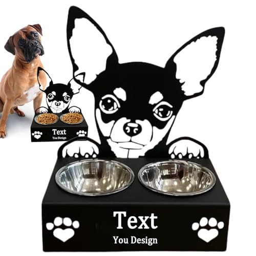 Niedliche Hundenäpfe | Abnehmbarer Edelstahl-Futternapfhalter - Lustige Tragbare Hundenäpfe Kreative Pet Feeder Bowl zum Füttern von Hunden, Welpen von Opilroyn