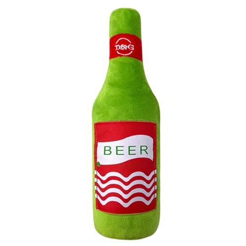 Opilroyn Hundepfeifen-Spielzeuge - Lustiges Bier-Hundespielzeug, Welpen-Spielzeug | Plüsch-Bierflasche zum für Welpenzahnungszeit, interaktives Plüschtier-Spiel für kleine, mittelgroße und große Opilroyn Hundepfeifen-Spielzeuge - Lustiges Bier-Hundespielzeug, Welpen-Spielzeug | Plüsch-Bierflasche zum für Welpenzahnungszeit, interaktives Plüschtier-Spiel für kleine, mittelgroße und große von Opilroyn