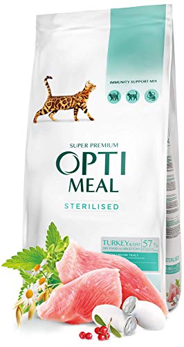 OPTIMEAL™. Complete Dry pet Food for sterilised Cats - Turkey and Oat 10 kg von Optimeal