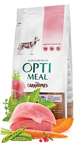 OPTIMEAL™. Grain Free Complete Dry pet Food for Adult Dogs All Breeds - Duck and Veggies 10 kg von Optimeal