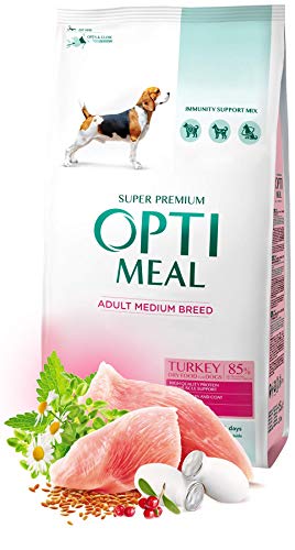 OPTIMEAL ™. Complete Dry pet Food for Adult Dogs of medium Breeds – Turkey 1,5 kg von Optimeal