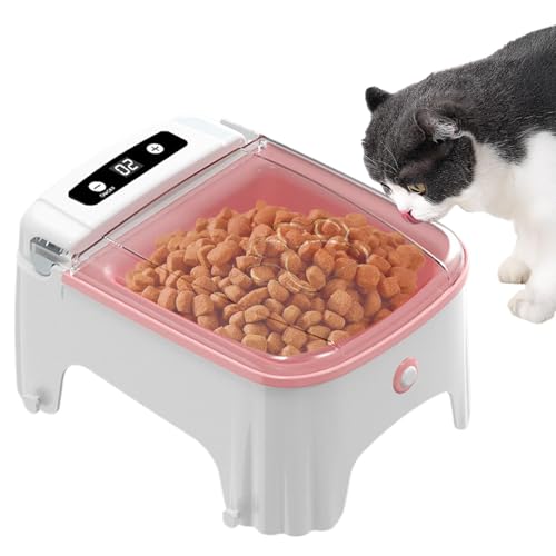 Automatischer Katzenfutterspender, Sensor für Katzenfutter, elektrischer Futterspender, Trockenfutter, Timed Cat Feeder, automatisches Haustier-Futter, kleine Hundefutterspender von Opvonxeh