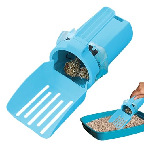 Cat Litter Scooper, Litter Sifter Shovel, Portable Litter Cleaning Tool, Waste Can Litter Scoop, Cat Litter Box Tool, Cat Litter Cleaning Shovel, Cat Waste Scooper, Litter Scoop with Waste Can for Cat von Opvonxeh