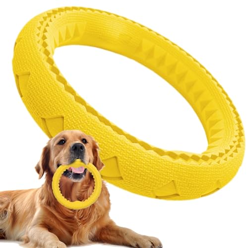 Dog Chew Ring, Soft Rubber Ring Kauspielzeug, Kaugummi, Biting Chasing Training Toy, Interaktives Haustierspielzeug, Teeth Kaugummi für Hunde, mittelgroßes Hundespielzeug, langlebiges Chew Toy für von Opvonxeh