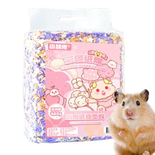 Gerbil Bedding Material, natürliches Hamster-Fluff, Chinchilla-Bettwäsche, Rabbit Paper Litter, Odor Control Bedding, Tierbett, Hamster Bedding Alternative, Haustierbett für Hedgehogs von Opvonxeh