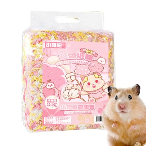 Gerbil Bedding Material, natürliches Hamster-Fluff, Chinchilla-Bettwäsche, Rabbit Paper Litter, Odor Control Bedding, Tierbett, Hamster Bedding Alternative, Haustierbett für Hedgehogs von Opvonxeh