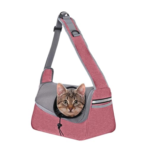 Hundetragetasche, Schultertasche, Transporttasche für Hunde, Transporttasche mit Aufbewahrungstasche, atmungsaktiv, für kleine Hunde, Haustier-Schultertasche für kleine Hunde, Haustier-Schultertasche von Opvonxeh