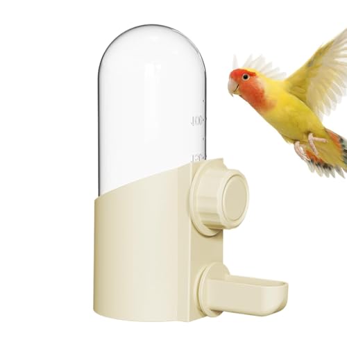 Opvonxeh Bird Water Dispenser, Large Capacity Automatic Feeder, 250ml Hangable Parrot Drinker, 5.90 Inches Multipurpose Pet Waterer for Parakeets and Cockatiels von Opvonxeh