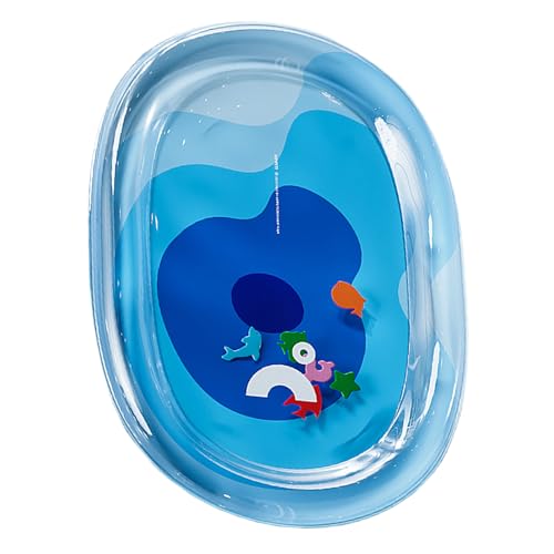 Opvonxeh Cat Water Mat, Dog Cooling Pad, Portable Play, 25.2x19.69x0.39 Inches Interactive Sensory Toy with Fish Design, Indoor Outdoor Crate Bed Accessory for Summer, Pet Cooling Relief Opvonxeh Cat Water Mat, Dog Cooling Pad, Portable Play, 25.2x19.69x0.39 Inches Interactive Sensory Toy with Fish Design, Indoor Outdoor Crate Bed Accessory for Summer, Pet Cooling Relief von Opvonxeh