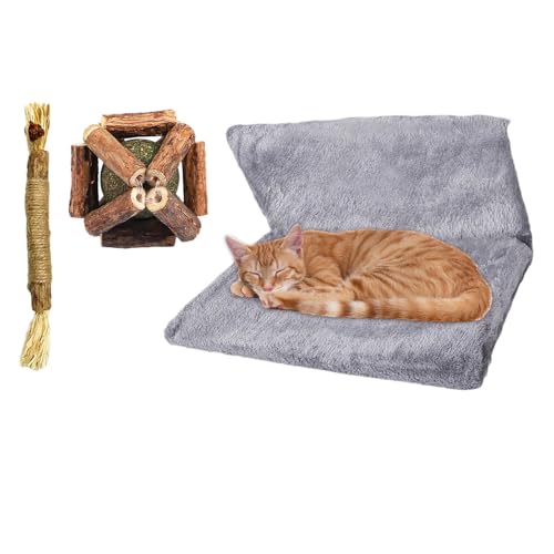 Opvonxeh Hammock Cats, bequeme Hunde-Hängematte, 43 x 40 x 24 cm, waschbar, abnehmbares Haustierbett, Saving Window, robustes atmungsaktives Design für drinnen und draußen (mehrfarbig) von Opvonxeh