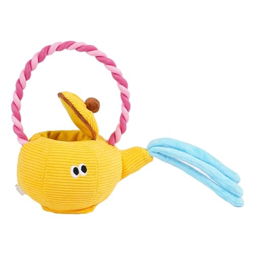 Opvonxeh Hundespielzeug mit Seilgriff, buntes Spielzeug für Hunde, interaktives Hundespielzeug, lustiges Teapot Shape, Plüschtier, interaktives Hundespielzeug für kleine Hunde, Bite Toy für von Opvonxeh