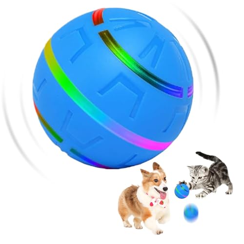 Opvonxeh Interactive Dog Toys Ball, Remote Control Activated Intelligent Pet Rolling Ball, Rechargeable Smart Pet Dog Toy with LED Flash Light, Fun Rolling Ball for Small, Medium, Large Dogs von Opvonxeh