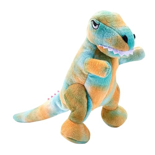 Opvonxeh Plush Dinosaur Dog Toys, Dinosaur Chew Toys for Dogs, Standing Dinosaur Dog Toy with Squeaker, Bite-Resistant Dog Toys for Small Dogs, Squeaky Dinosaur Chew Toys, Plush Pet Supplies for Dogs von Opvonxeh