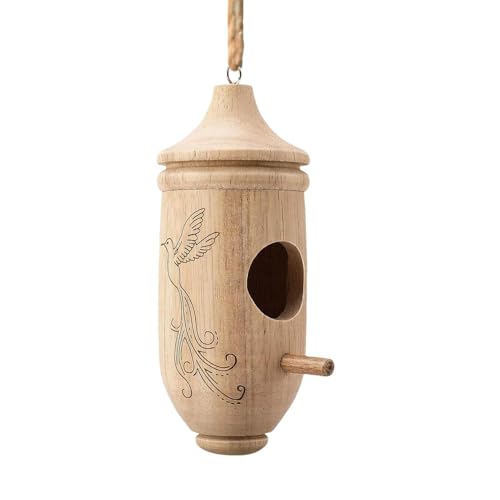 Opvonxeh kleines Vogelnest | Vogelnesthaus | Vogelhäuser für den Garten, Grasvogelhäuser, Kolibri-Zuchthaus, Vogelbeobachtungszubehör für Zuhause drinnen und draußen, 13 cm von Opvonxeh