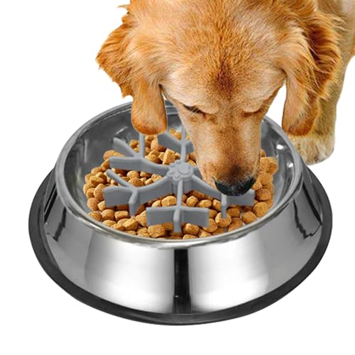 Slow Feeder Dog Bowl für schnelle Eaters | Lebensmittelqualität, rutschfestes Design | sichere Hundepflege für Puppies | Fördert gesunde Essgewohnheiten und reduziert das Blocken in Hunden von Opvonxeh