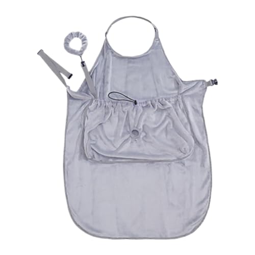 Verstellbares Katzenbett Apron, tragbar, Kitten Wrap Chest, zweilagig, waschbar, Katzenschlaftasche, Hand- und Haustier-Tragetasche für Nagelschneiden und Grooming, bequem und sicher von Opvonxeh