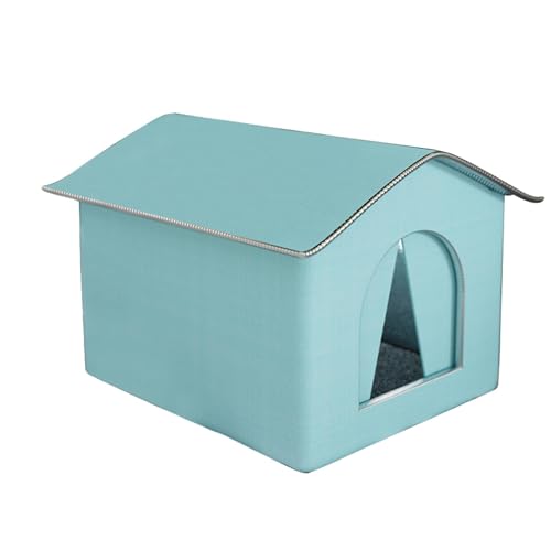 opvonxeh Themed Design Outdoor Pet Accommodation, Sturdy Material Weatherproof Pet Zelt, Easy to Use Portable Animal House, Easy to Install Waterproof Cat Shelter for Cat House von Opvonxeh