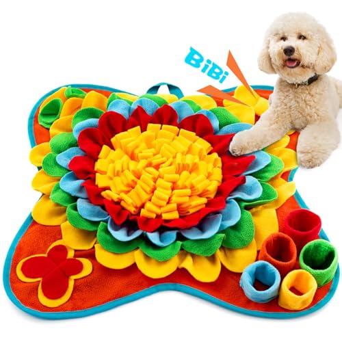 OralGos Schnüffelmatte für Hunde, langsames Füttern, Puzzle, Futtermatte, Schnüffelmatte, rutschfeste Puzzlematte für Langeweile, Hundeunterhaltung von OralGos