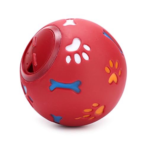 OralGos Welpenspielzeug für kleine, mittelgroße und große Hunde, Vinyl, Leckfutter, befüllbar, Leckerliball, Kauspielzeug, Ballform von OralGos