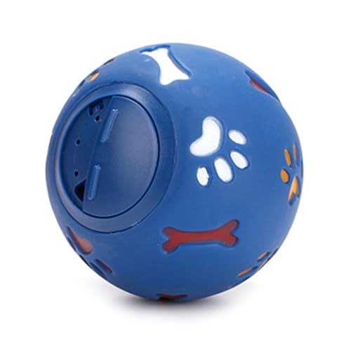 OralGos Welpenspielzeug für kleine, mittelgroße und große Hunde, Vinyl, Leckfutter, befüllbar, Leckerliball, Kauspielzeug, Ballform von OralGos