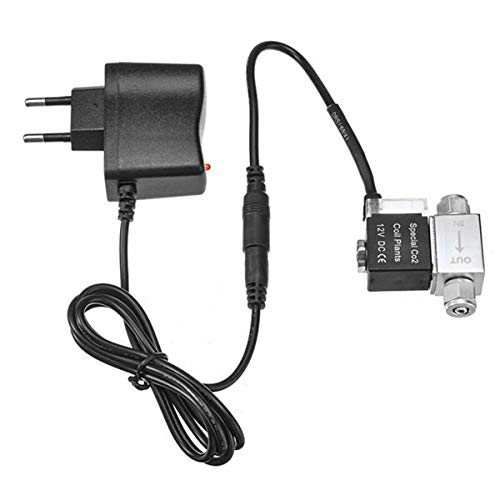 OrangeClub CO2-Magnetventil DIY Auto Switch Magnetventil Druckminderventil Für Aquarium EU Stecker Deutscher 220V von OrangeClub