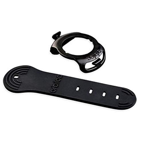 Orbiloc Quick Mount verstellbares Silikongummiband für Hunde, LED-Sicherheitslichtersatz, Einheitsgröße, Schwarz von Orbiloc