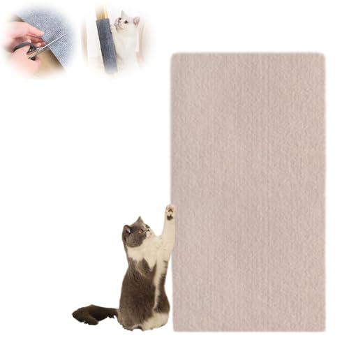 Kratzmatte Selbstklebend, Betten, Decken & Möbel Für Katzen, Kratzmatte Katze, Kratzmatte Selbstklebend, Schützen Sie Ihre Möbel Katzenteppichschutz (Khaki, L) von Ordaba