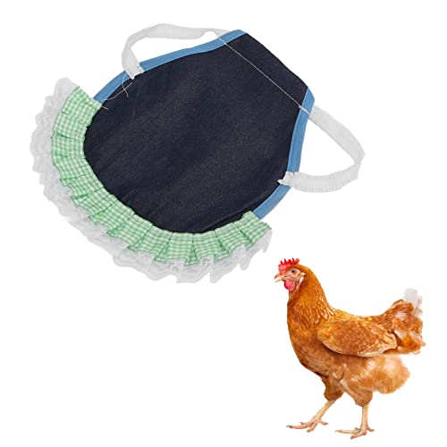 Hen Sattle Schürze, Stoffhuhn Federschutz, Bequeme Hühnerweste für Geflügel, Elastische Gurte, Universell, Warm Bleiben und das Picking Verhindern (Blauer Cowboy) von Oreilet