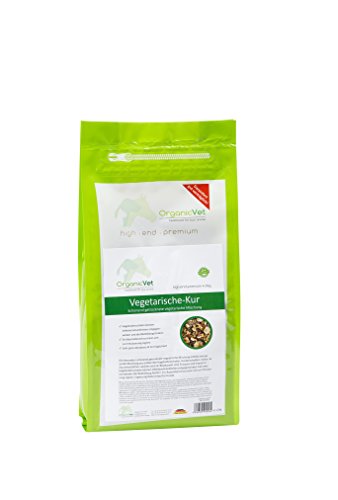 OrganicVet Hund Vegetarische-Kur, 1er Pack (1 x 1 kg) von OrganicVet