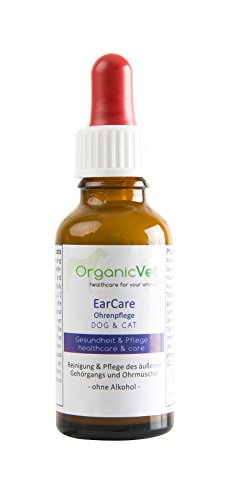 OrganicVet Hund & Katze Ohrenpflege EarCare, 1er Pack (1 x 30 ml) von OrganicVet