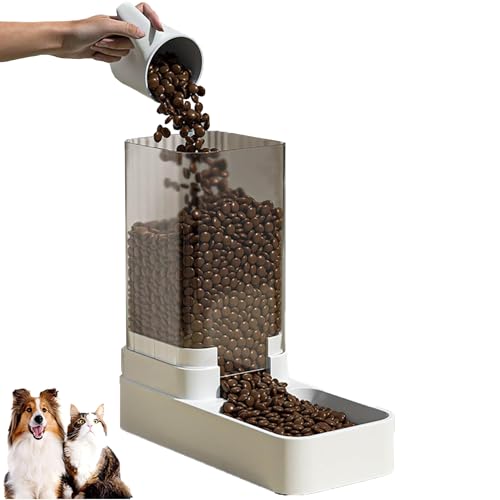 Futterspender Katze, Automatischer Katzenfutterautomat, Automatischer Hundefutterspender, 3,8L Wasserspender für Hunde und Katzen, Intelligenter Katzenfutter Automat (Futterspender) von Orgrul