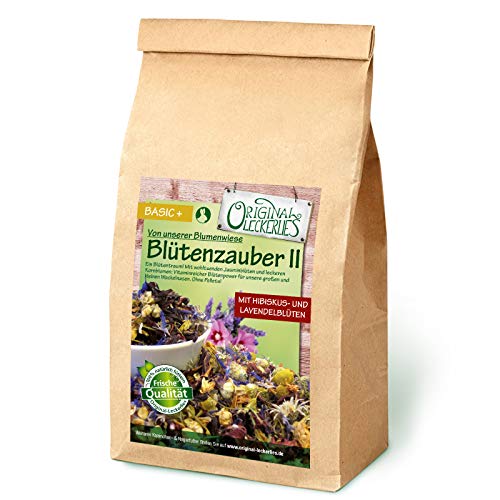 Original-Leckerlies: Blütenzauber II 250 g, ***Premium Qualität*** – getreidefrei – Kaninchenfutter, Nagerfutter, Meerschweinchenfutter, 100% Naturprodukt für Nager mit leckeren Blüten von Original-Leckerlies