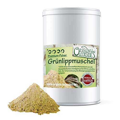 Original-Leckerlies: Grünlippmuschelpulver 100 g - natürlicher Taurinlieferant, Lebensmittelqualität, Naturprodukt für Hunde, barfen von Original-Leckerlies