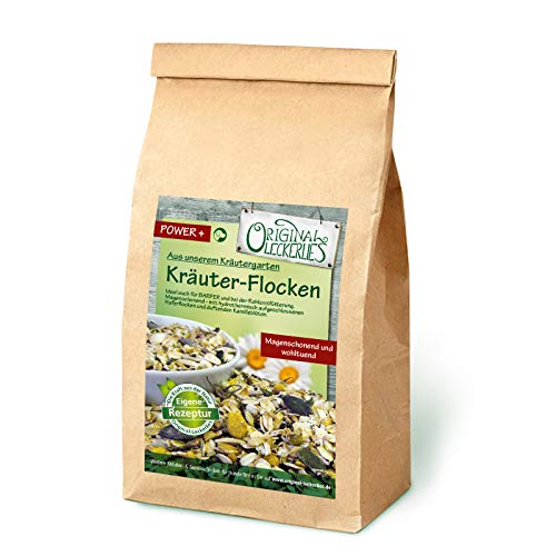 Original-Leckerlies: Kräuter-Flocken-Mix, 5 kg magenschonende Hundeflocken mit Haferflocken, Kamille, Melisse und Fenchel, Hundefutter- Naturprodukt für Hunde, barfen von Original-Leckerlies