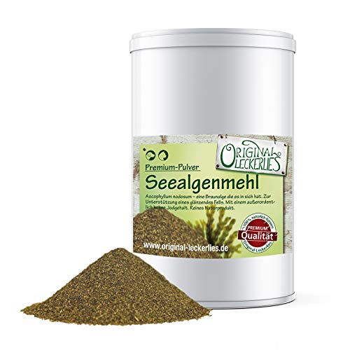 Original-Leckerlies: Seealgenmehl 500 g - natürlicher Jodlieferant, Lebensmittelqualität, Naturprodukt für Hunde, barfen von Original-Leckerlies